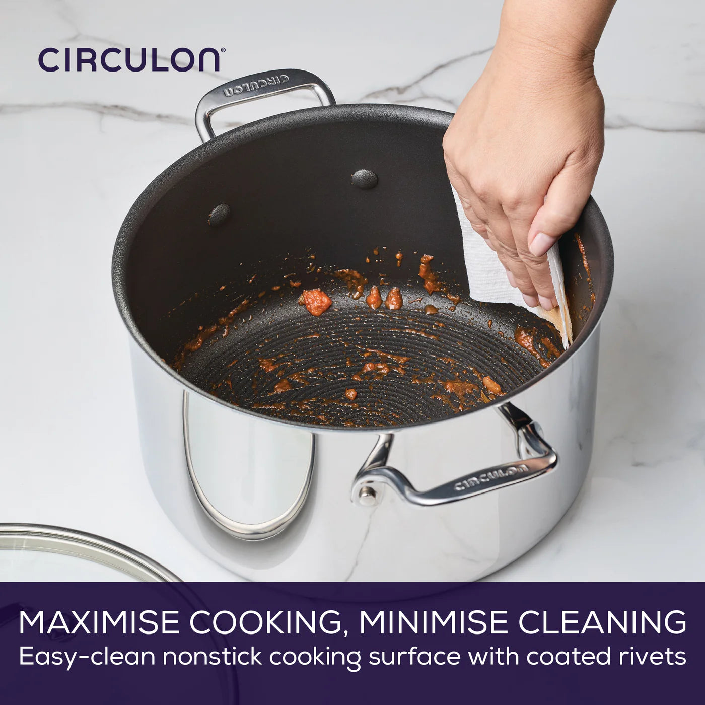 CIRCULON SCRATCH DEFENSE CLAD 26cm Stockpot 7.6Ltr